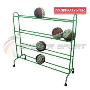 Купить Тележка для мячей мобильная 4 уровня ХИ-МТ14 в Вологде 