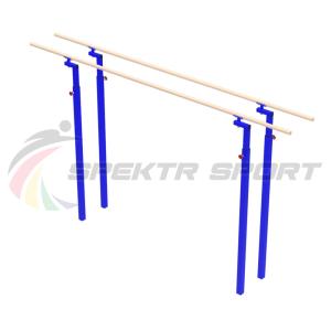 Купить Брусья гимнастические мужские массовые со стеклопластиковыми жердями (уличн. под бетонирование) в Вологде 