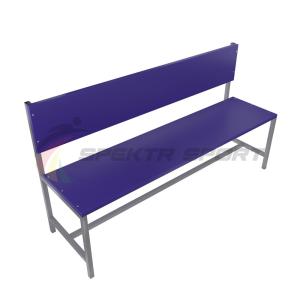 Купить Скамейка для раздевалок со спинкой (цельная) 2000 мм ЛДСП в Вологде 