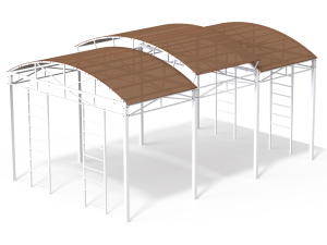 Купить Теневой навес 6х4 м для уличных тренажеров в Вологде 