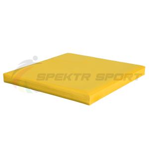 Купить Мат гимнастический 1х1х0,05 материал искожа, плотность 18 кг/м3 в Вологде 