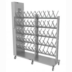 Купить Сушильный стеллаж для обуви "SL2 Лидер -Премиум" мобильный двусторонний 50 пар 2000Х1730Х50мм в Вологде 