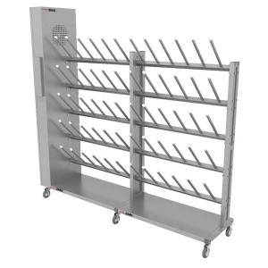 Купить Сушильный стеллаж для обуви SL2 Лидер-премиум мобильный односторонний (45 пар) в Вологде 