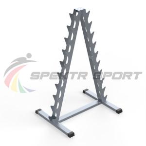 Купить Стойка для хранения хромированных гантелей фитнес на 10 пар в Вологде 