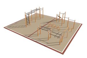 Купить Площадка уличная для воркаут Дворовая 5_76mm в Вологде 