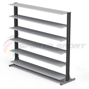 Купить Стеллаж для горных и беговых ботинок (24\40 пар) односторонний мобильный в Вологде 