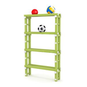 Купить Стеллаж для мячей (для бассейнов) жесткий ПВХ, 1010х260х1660 мм в Вологде 