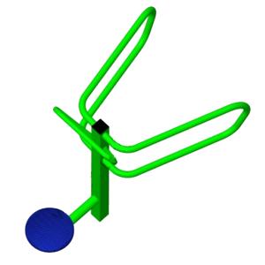 Купить Уличный тренажер взрослый Диск + Брусья ТС 110-2 в Вологде 