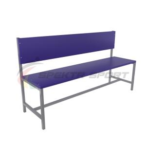 Купить Скамейка для раздевалок со спинкой (цельная) 1500 мм ЛДСП в Вологде 