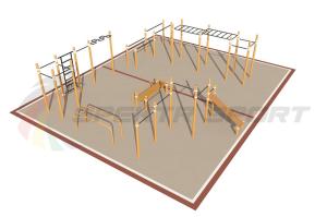 Купить Площадка уличная для воркаут Дворовая 3_76mm в Вологде 