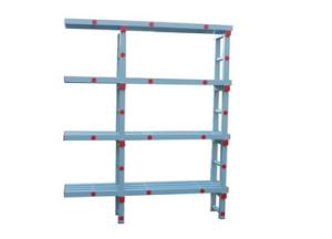 Купить Стеллаж с выступом для плавательного инвентаря, жесткий ПВХ, 1510х374х1810 мм в Вологде 