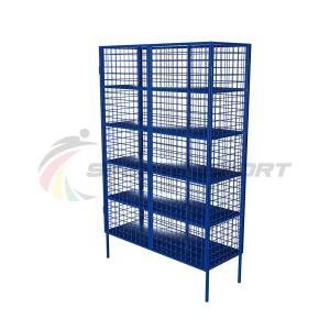 Купить Стеллаж для хранения инвентаря закрытый 1250х500х2000 (разборный) в Вологде 