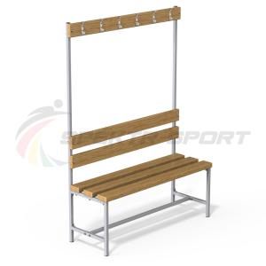 Купить Скамейка с вешалкой для раздевалок (разборная) 1600 мм в Вологде 