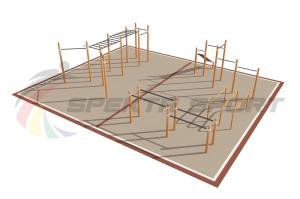 Купить Площадка уличная для воркаут Дворовая 2_76mm в Вологде 
