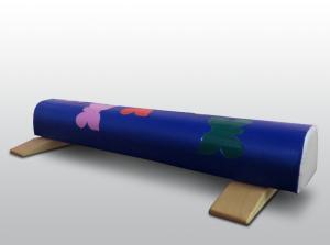 Купить Бревно гимнастическое 1,5м круглое напольное мягкое с аппликацией (с опорами) в Вологде 